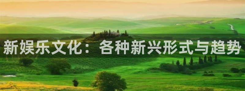 优游国际官网首页：新娱乐文化：各种新兴形式与趋势